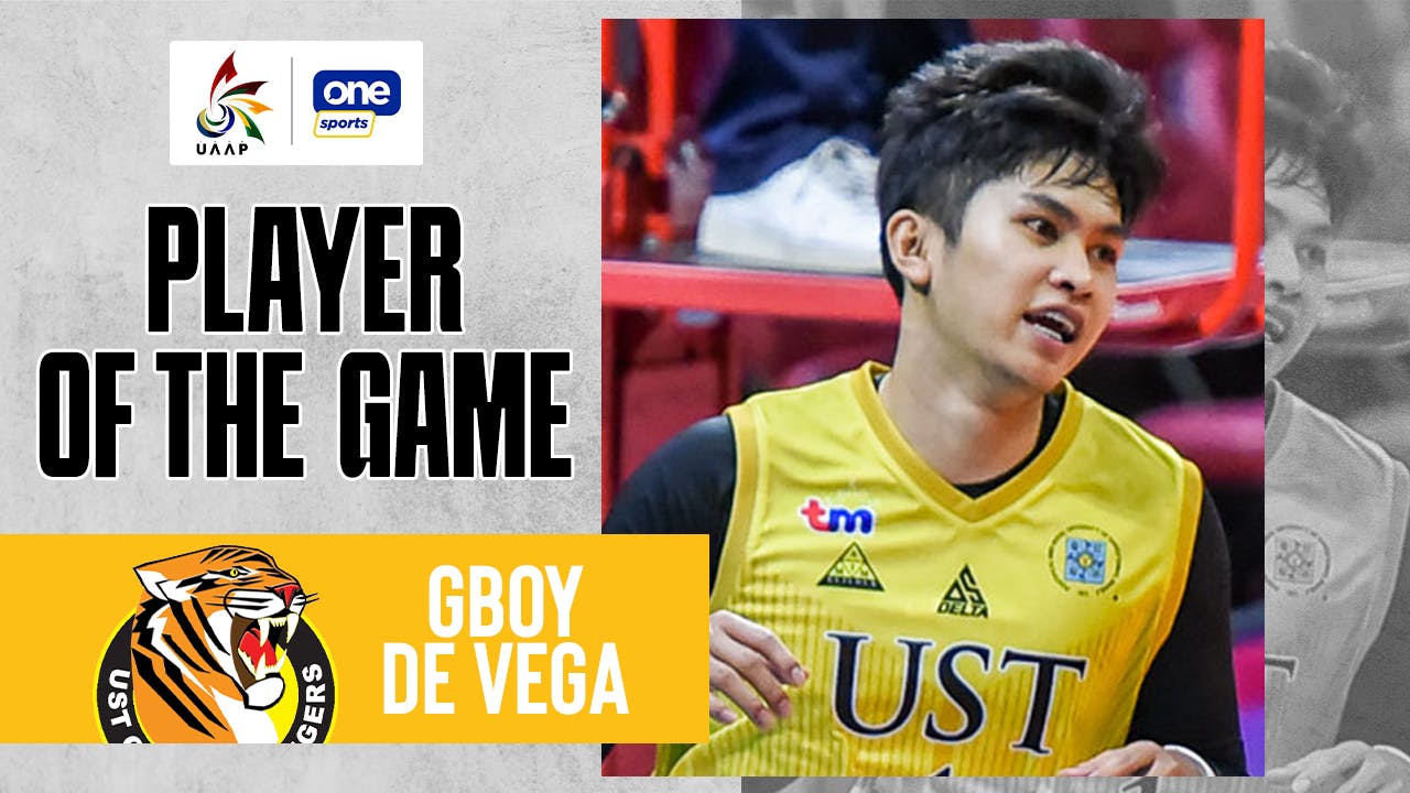 UAAP Player of the Game Highlights: Gboy de Vega roars for UST in victory vs UE